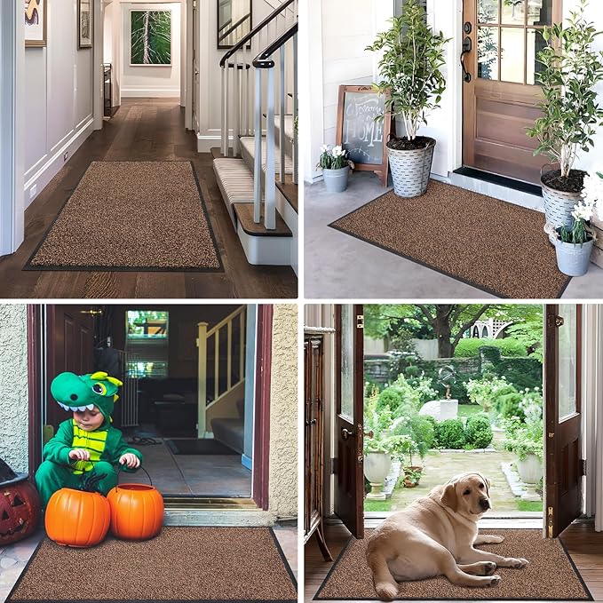 Mibao Front Door Mat, Dirt Trapper Welcome Mat - Image 8
