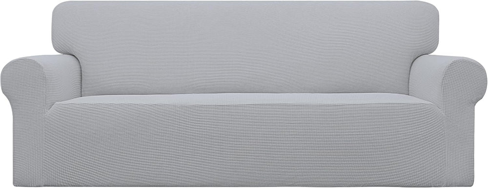 Easy-Going Stretch Couch Covers for Sofa Washable Large Silver Gray