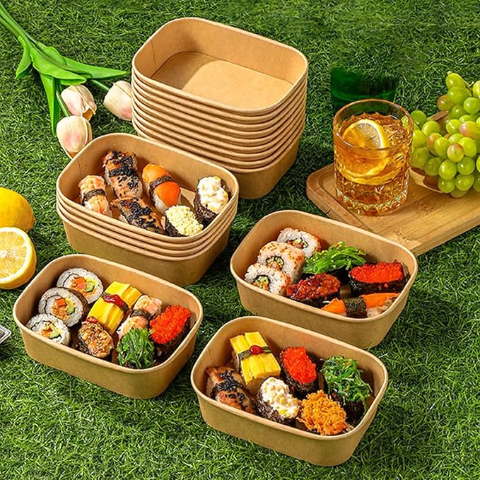 50-Pack 19oz Disposable Kraft Paper Bowls - Image 7