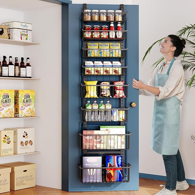 Over The Door Pantry Organizer, 8-Tier Over The Door Organizer