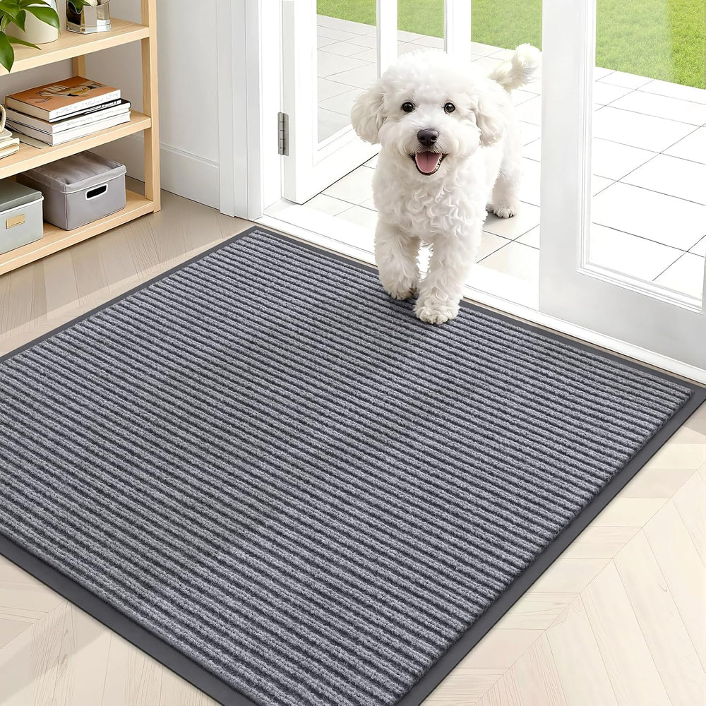 OLANLY Front Door Mat Indoor Outdoor Entrance, Waterproof Heavy Duty Doormat