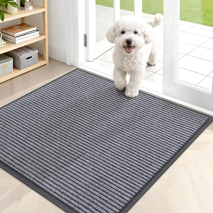 OLANLY Front Door Mat Indoor Outdoor Entrance, Waterproof Heavy Duty Doormat by OLANLY