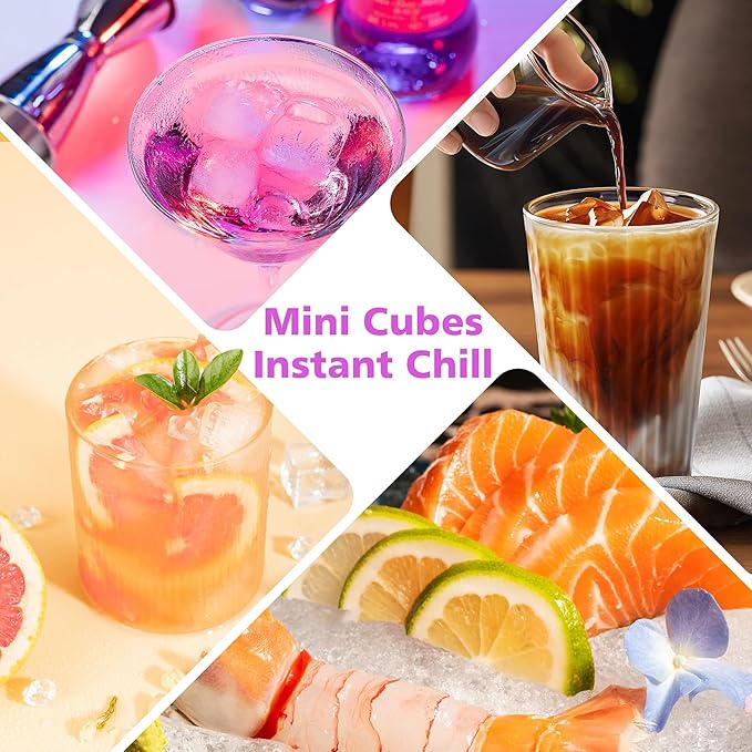 Silicone Ice Cube Tray, 160 Mini Crushed Ice Cube Molds Easy Release Small Ice - Image 8