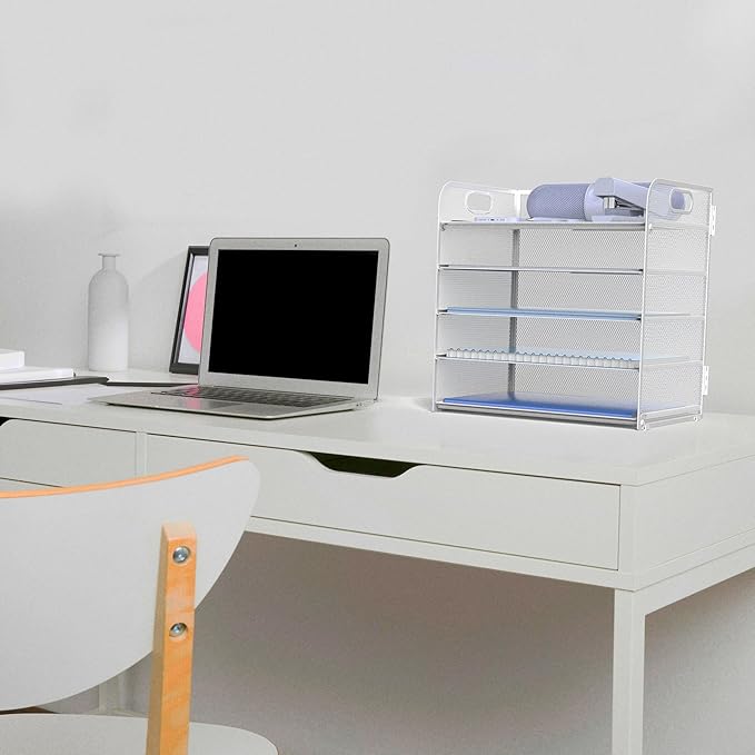 Letter Tray Paper Organizer 5-Tier Desk Organizer File Organizer Paper Holder - Image 5