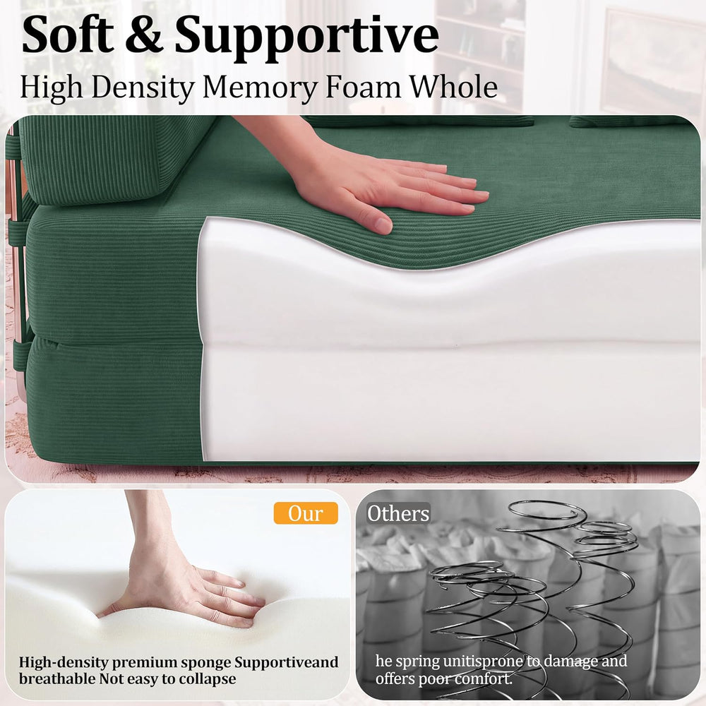 59.0 Inch Sofa Bed, 4-in-1Convertible Futon Sofas Bed Pull Out Sleeper Couch,...