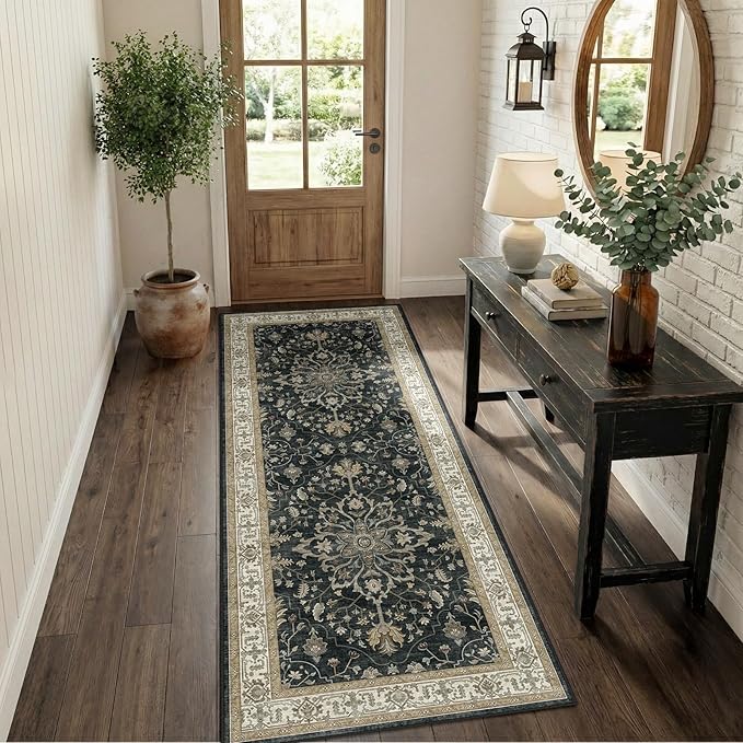 RELEANY Area Rugs 2'x6' Runner Rug Non Slip Washable - Image 3