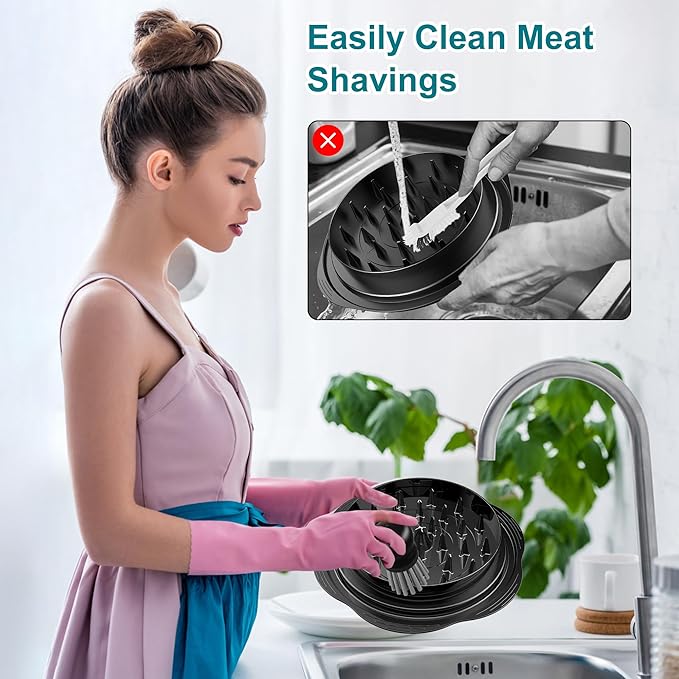 Mini Dish Brush for Cleaning Chicken Shredder, Palm Brush Dish Scrubber - Image 2
