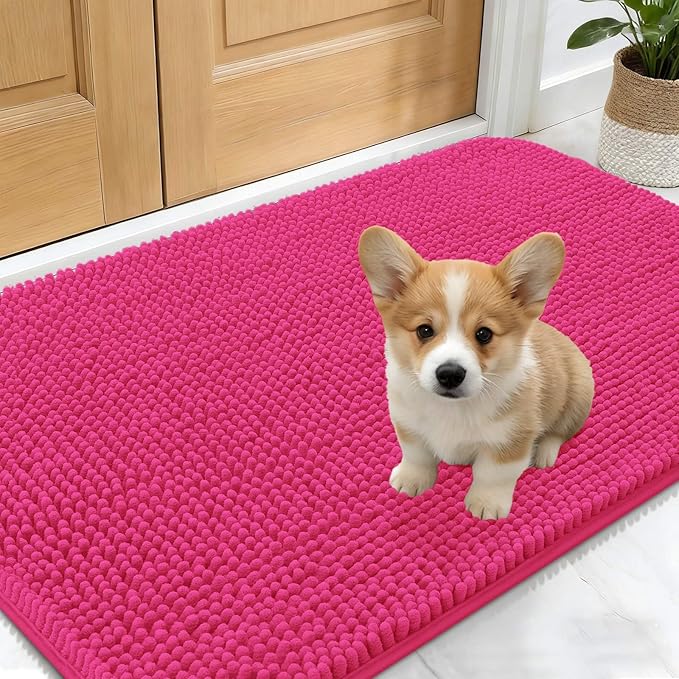 OLANLY Dog Door Mat for Muddy Paws 30x17, Absorbs Moisture and Dirt, Absorbent by OLANLY