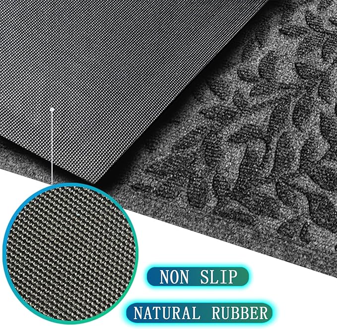 Bulijojo Sturdy Front Entrance Doormats, Durable Heavy Duty Welcome Mat - Image 3