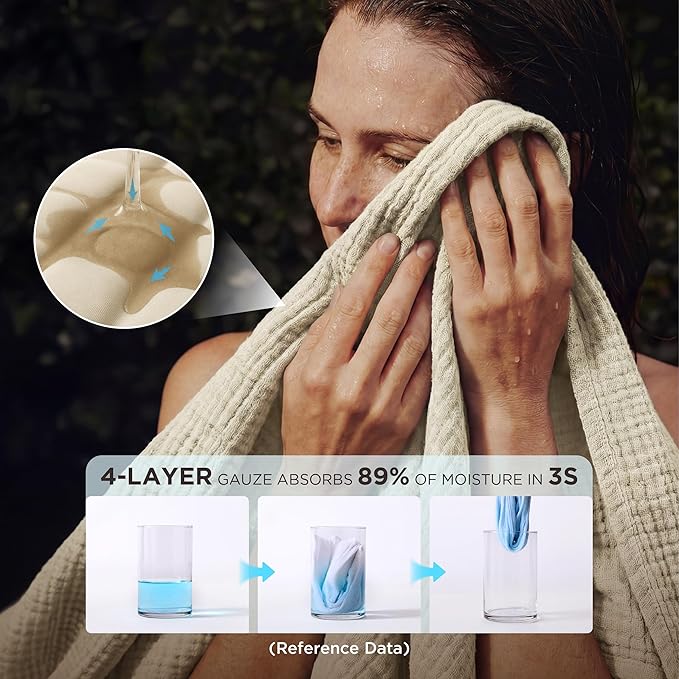 Bedsure 100% Cotton Muslin Blankets - Image 3