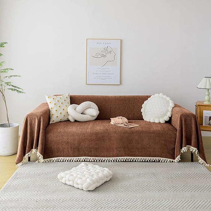 HANDONTIME Boho Style Sofa Cover by HANDONTIME