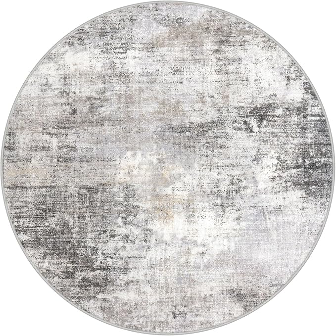 IOHOUZE Round Area Rug 3 Ft Circle Entryway Rugs Round Washable Door Mat Indoor - Image 9