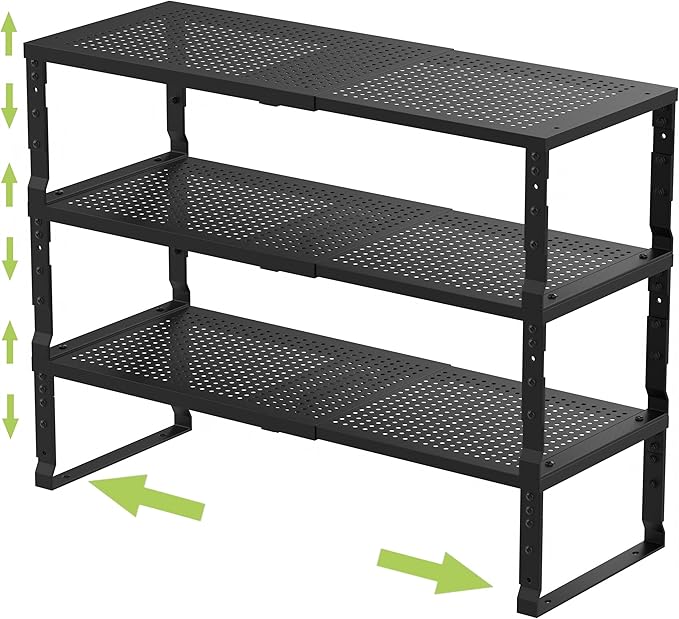 Jojocross Expandable Adjustable Stackable Kitchen Organizer, Spice Rack by JOJOCROSSHIGHQUALITYLIFE