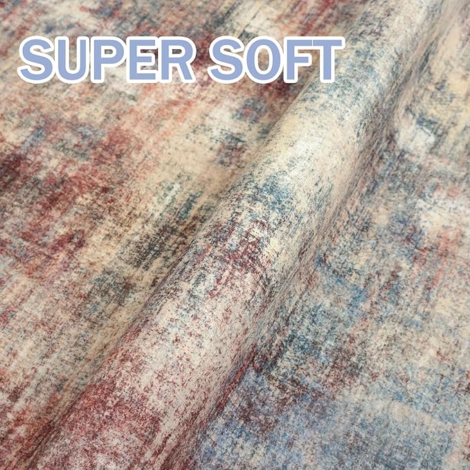 IOHOUZE Abstract Runner Rug 3x16 Ft Washable Runners - Image 6