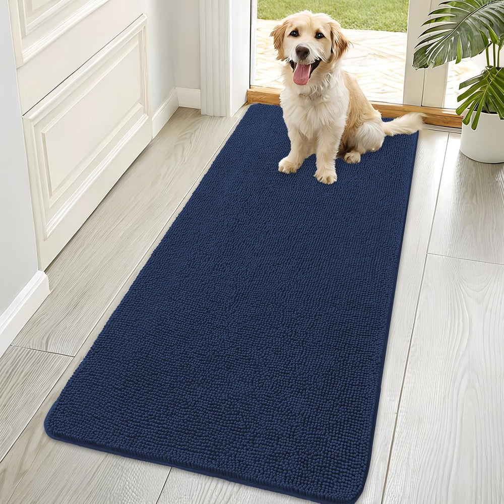 OLANLY Dog Door Mat for Muddy Paws 70x35, Absorbs Moisture and Dirt, Absorbent