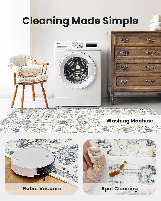 AMADA HOMEFURNISHING 6x9 Area Rugs, Vintage Rugs - Image 5