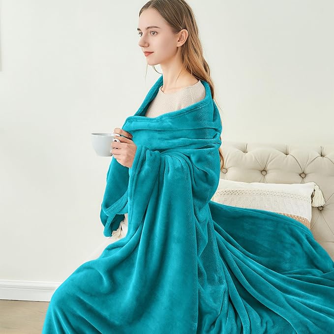BEDELITE Fleece Blanket Twin Size Bluebird Throw Blankets - Image 4
