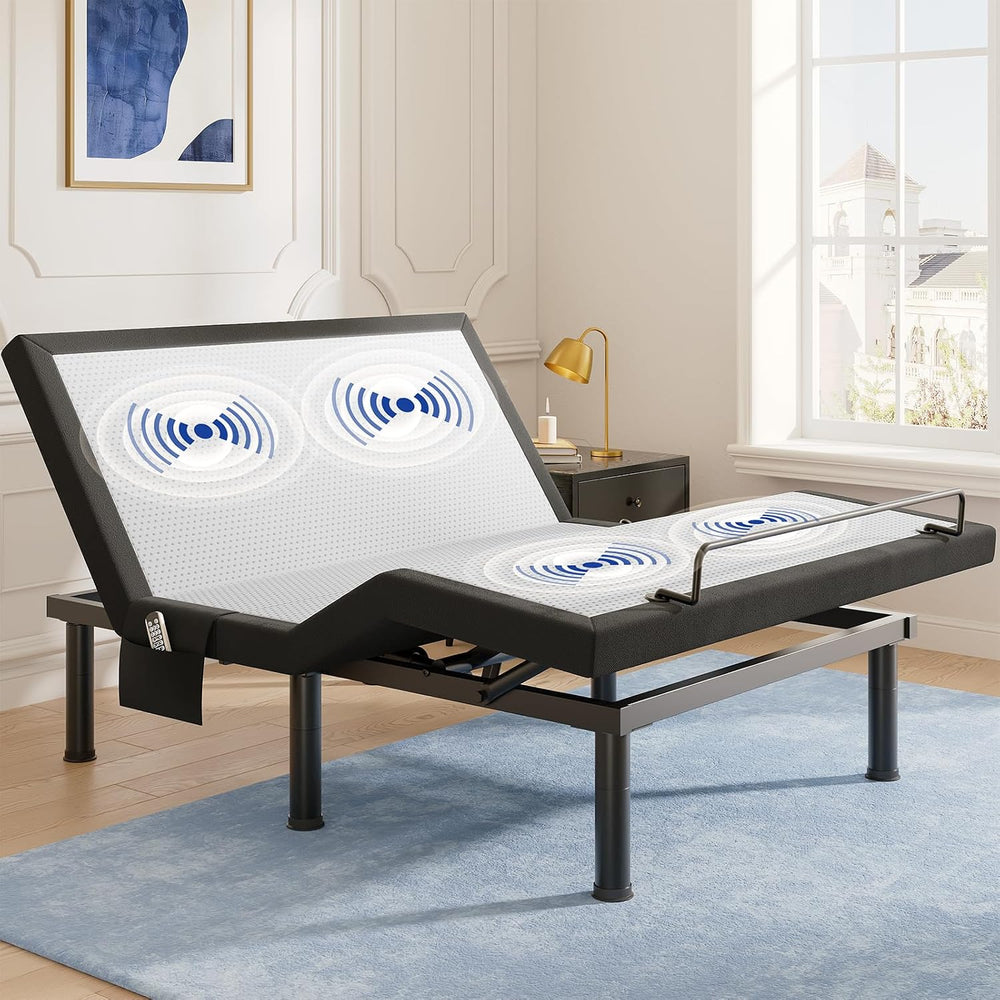 Tami Tami T600 Adjustable Bed Frame Queen Size with Remote & Massage - El...