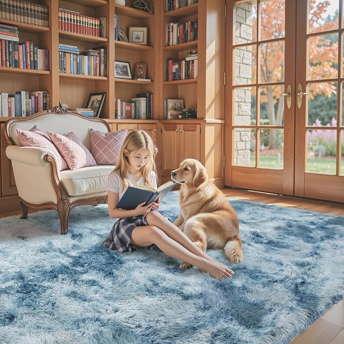 Rugs for Living Room 5x8, Alfombras para Salas Shag Large Plush Soft Area Rug - Image 3