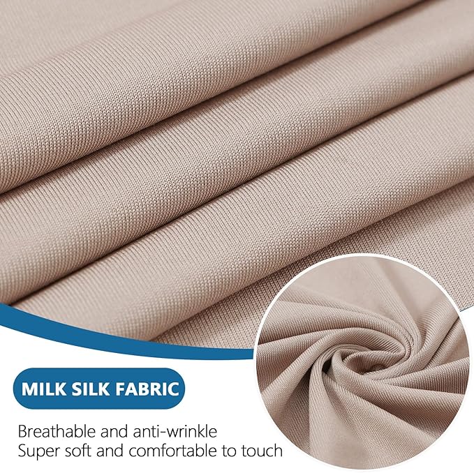 hyha Milk Silk Couch Cushion Covers, Soft Magic Sofa Covers Washable - Image 3