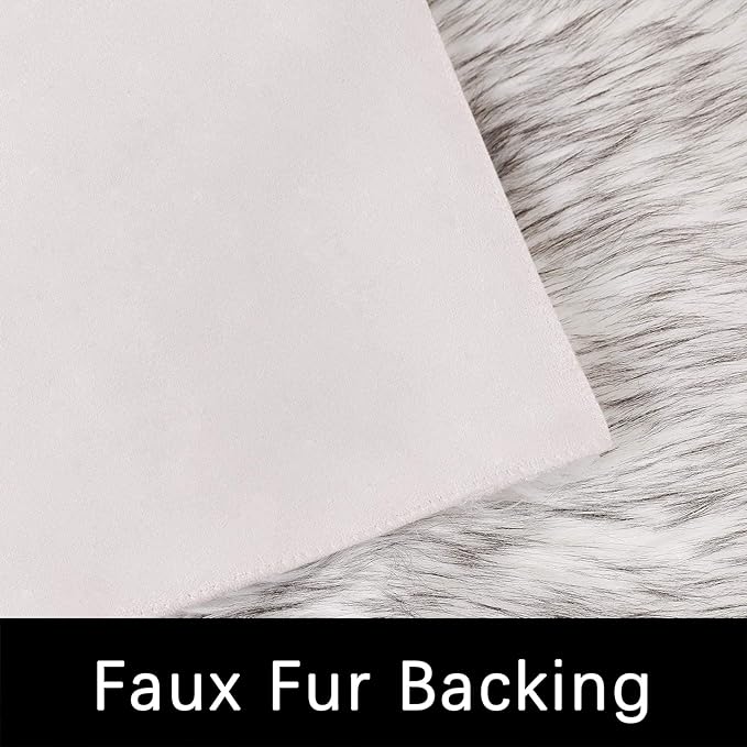 Latepis Area 5x7 Shag Rug White - Image 3