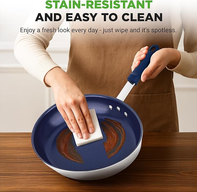 NutriChef 8" Fry Pan With Lid