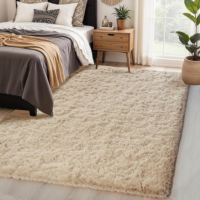Chicrug Soft Area Rugs for Bedroom Living Room Plush Fluffy Rug 9x12 Feet - Image 4