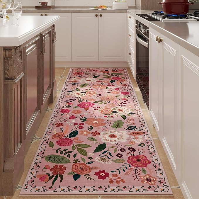 Rugcomf Runner Rug for Hallways Kitchen Rug Non Slip 2'6''x8' Washable Runner by Rugcomf