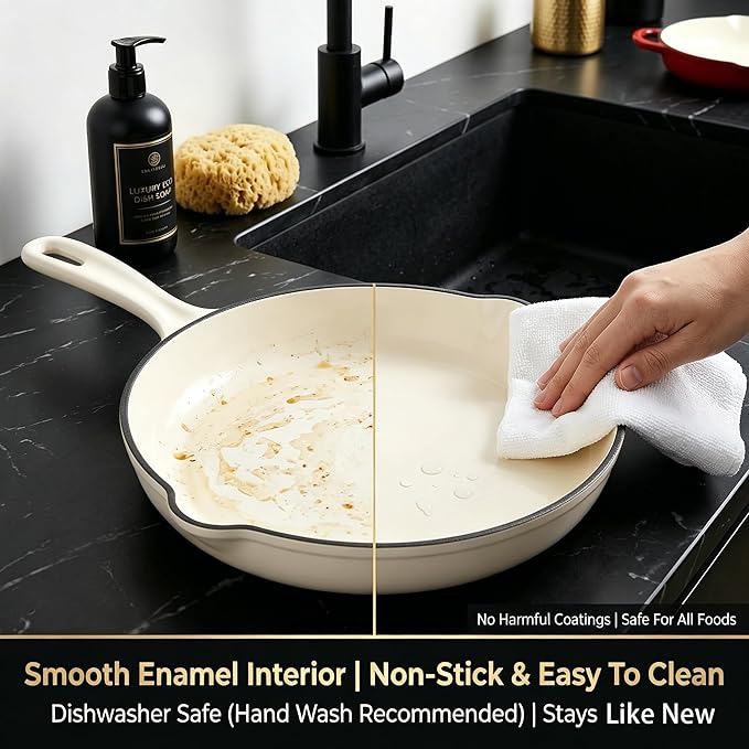 Nonstick Enameled Cast Iron Cookware Set - Image 6