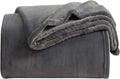 KMUSET Fleece Blanket King Size Dark Grey Lightweight Super Soft Cozy Luxury by COZYBLANKETHappyHomeLife