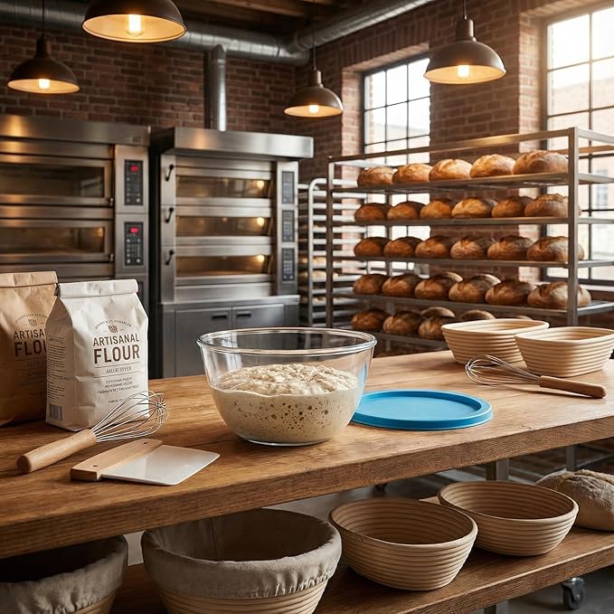 Glass Sourdough Mixing Bowls