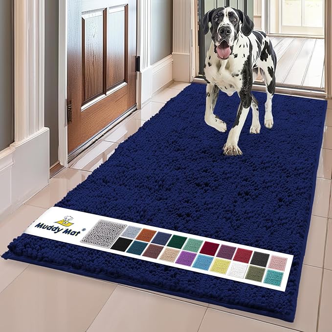 Muddy Mat® | Super Absorbent Door Mat Indoor, Microfiber Quick Dry Chenille by MuddyMat%C2%AE