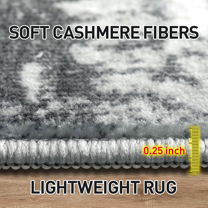 6x9 Area Rugs Washable Rug: Large Modern Abstract Living Room Rug Soft - Image 6
