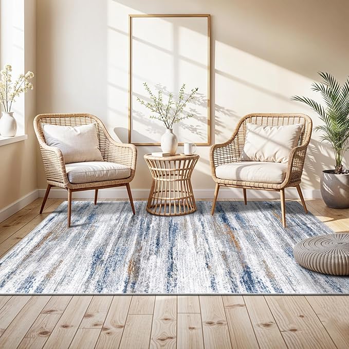 4x5 Area Rugs for Entryway Washable: Easy-to-Clean Rug for Office Kitchen - Image 2