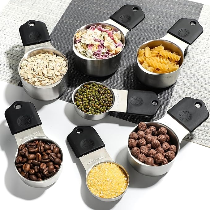 Magnetic Measuring Cups, Stainless Steel Kitchen Aid Cups Measuring set - Image 7