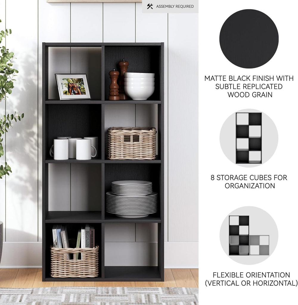 Signature Design by Ashley Langdrew 8 Cube Storage Organizer, Matte Finish, W...