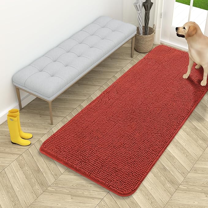 OLANLY Dog Door Mat for Muddy Paws 54x24, Absorbs Moisture and Dirt, Absorbent by OLANLY