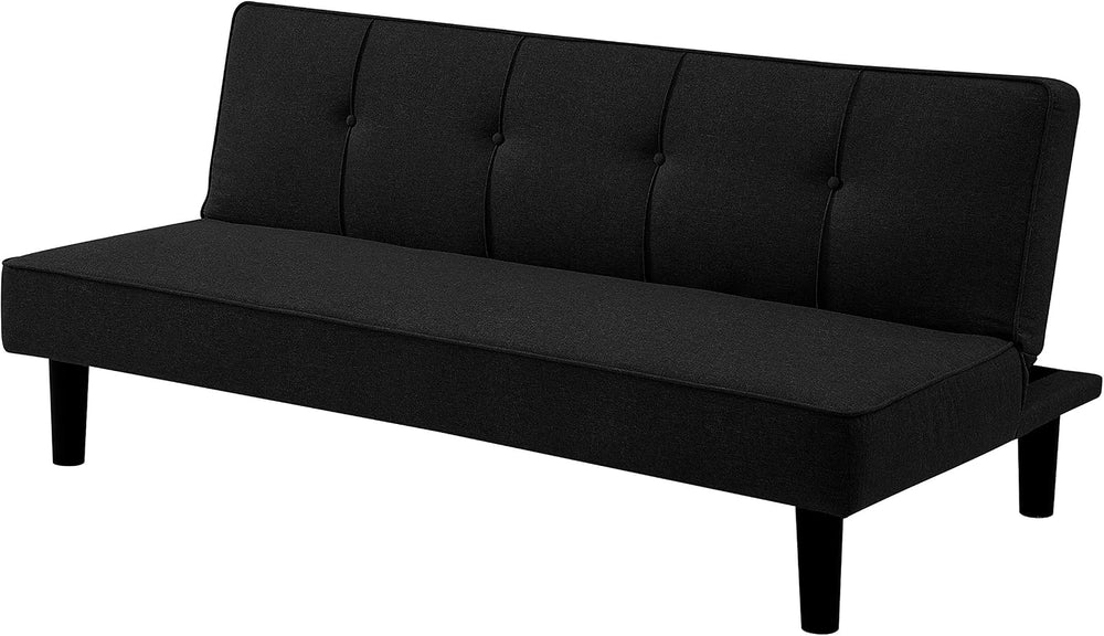 Serta Futon Twin Sofa Bed, Smaller, Black