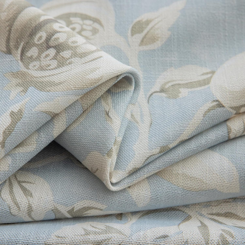 VisionaryHomeDesign Pinch Pleat Floral Linen Curtains, Memory Trained, Flower...