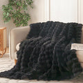 COOVA Faux Fur Throw Blanket for Couch, Cozy Soft and Fuzzy Plush Rabbit Fur by COOVA