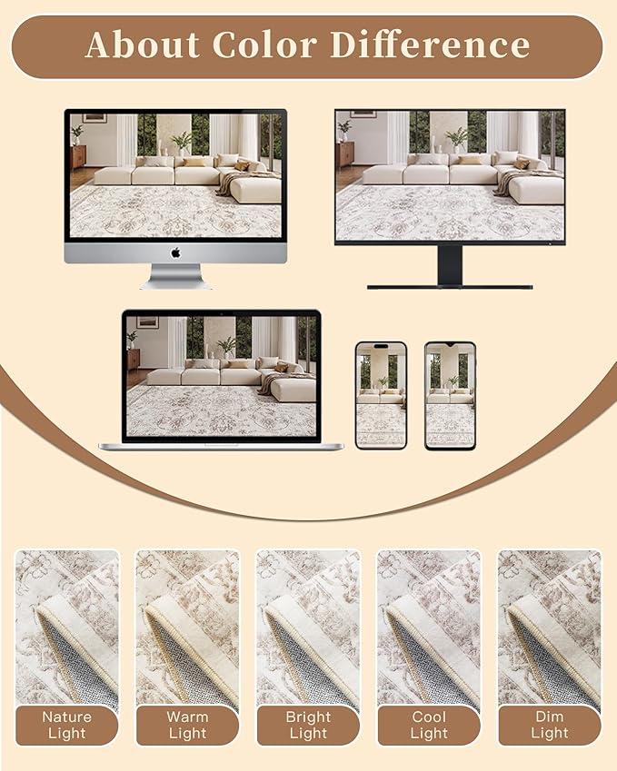 Madane Runner Rug 2x8 for Hallway, Kitchen Non-Slip Runner Rug - Image 8