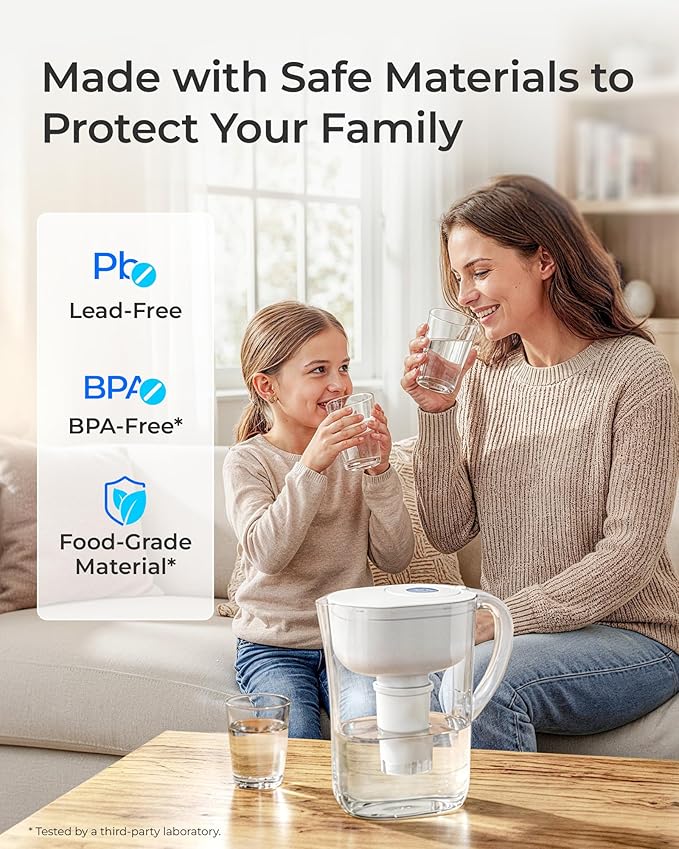 Waterdrop C06 Replacement for Brita® Filters, Dispensers, NSF Certified Pitcher - Image 4