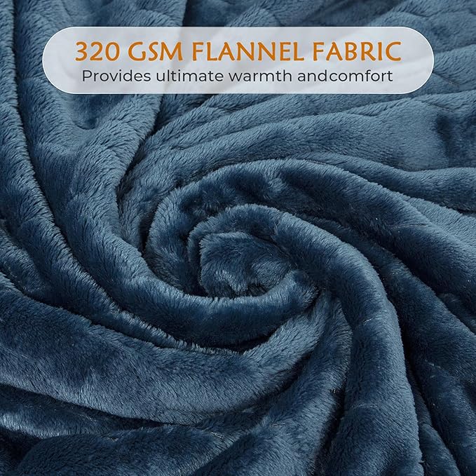 TOONOW Fleece Blanket Super Soft Plush Throw Blanket Twin Size 60" x 80" - Image 4