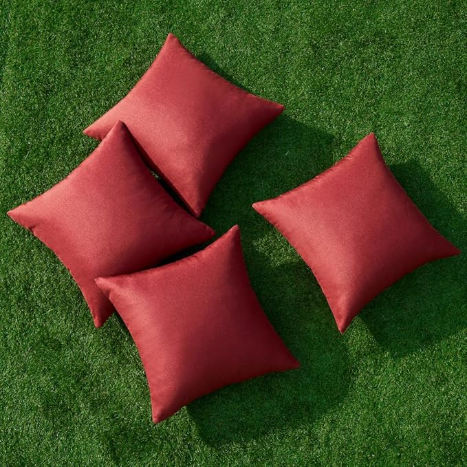 MIULEE Pack of 4 Decorative Throw Pillow Covers Linen Waterproof Pillow Covers - Image 4