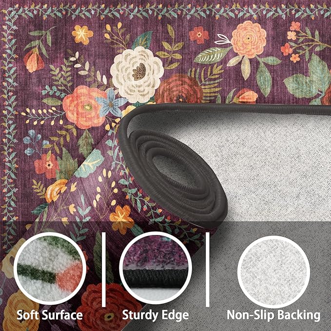 2x5 Entryway Runner Rugs, Non Slip Washable Rugs - Image 7