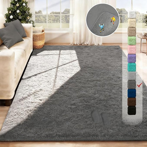 5x7 Area Rug for Living Room: Fluffy Shag Soft Washable Rugs Fuzzy Plush Indoor - Image 2