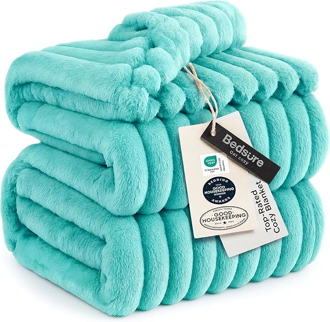 Bedsure GentleSoft Blue California King Size by BEDSURE
