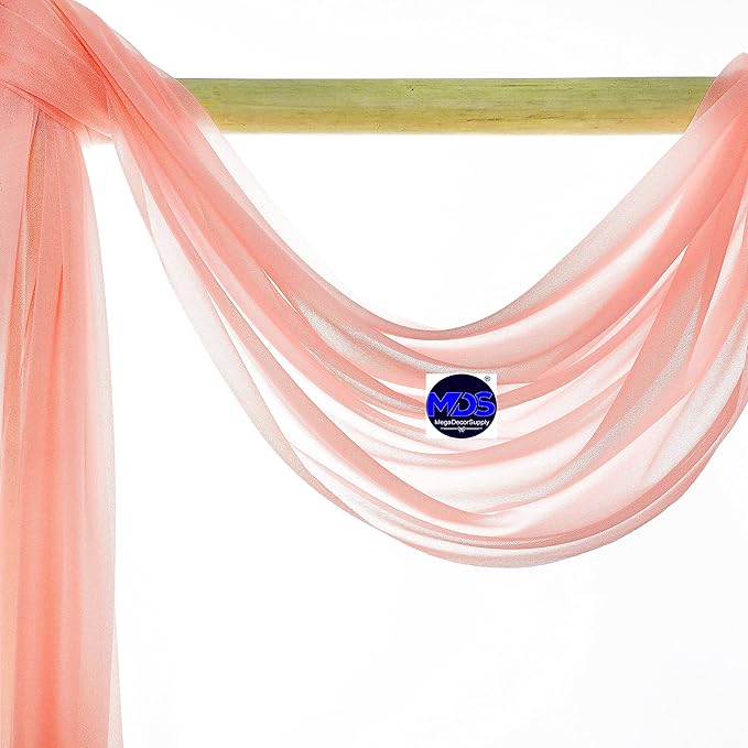 MDS Halloween Chiffon Draping Fabric - 1 Panel, 30" Wide x 50ft Long - S...