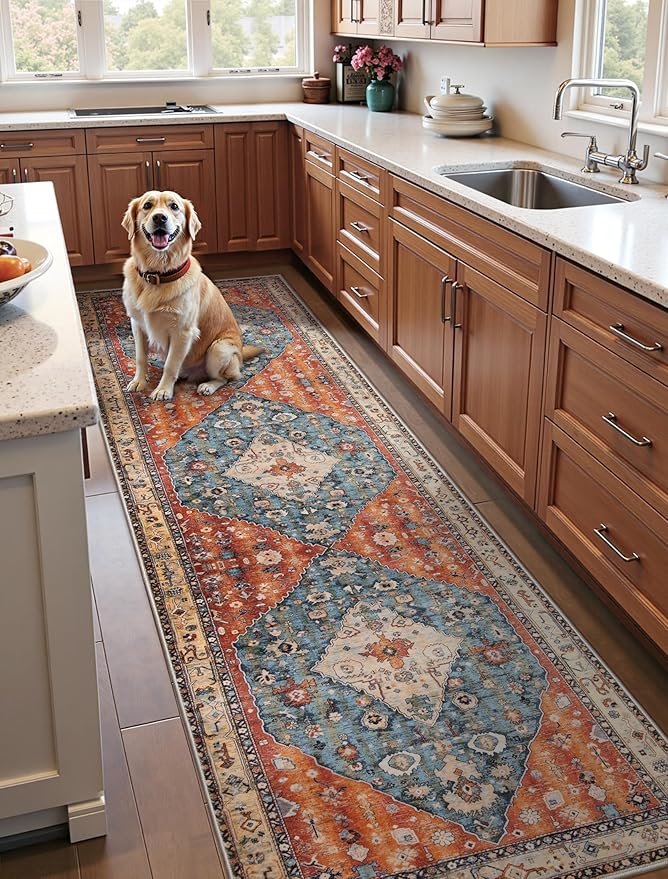 SERISSA Runner Rug for Hallways, 3x10 Washable Non Slip Kitchen Runner Rug - Image 2