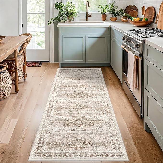 Hazo Haus Boho Long Bathroom Runner Rug 24 x 72 Washable Non Slip - Image 3